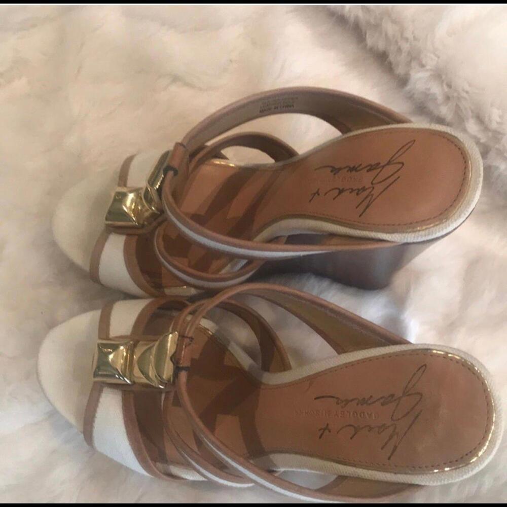 Badgley Mischka Wedges - Elegance Worn Only Twice - Picture 3 of 4